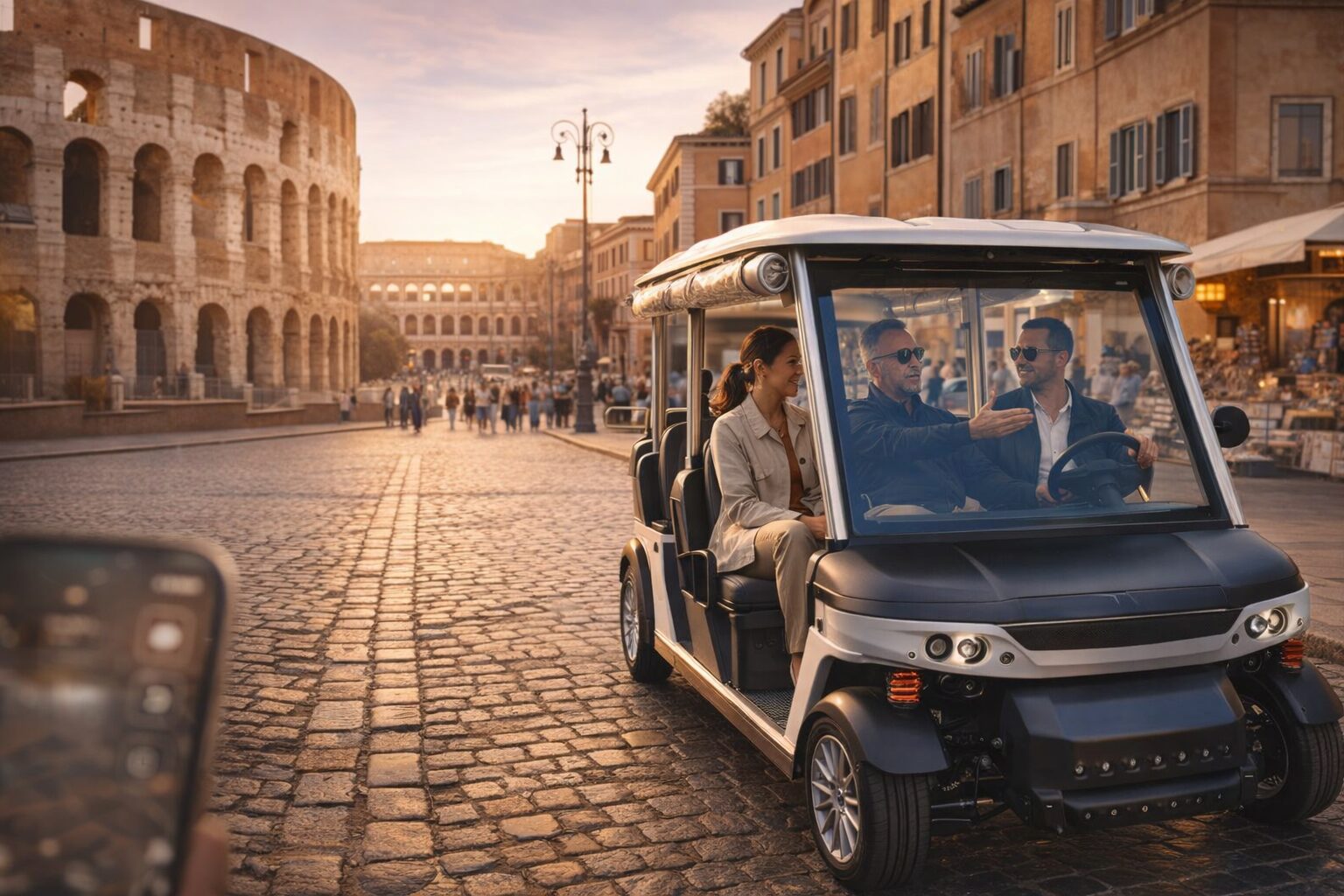 golf cart tours in Rome by Italy VIP Tours