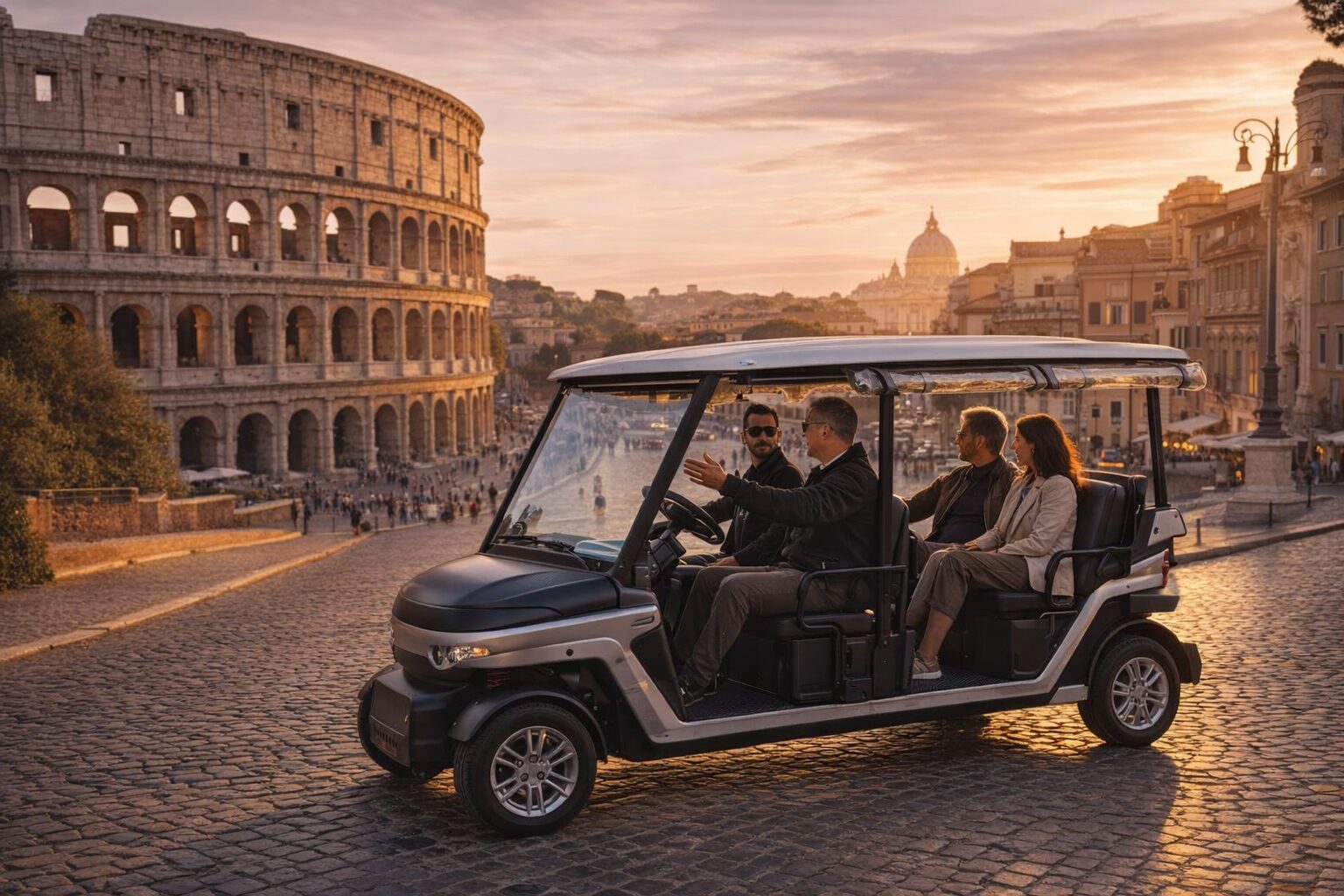 Rome highlights golf cart tour by Italy VIP Tours